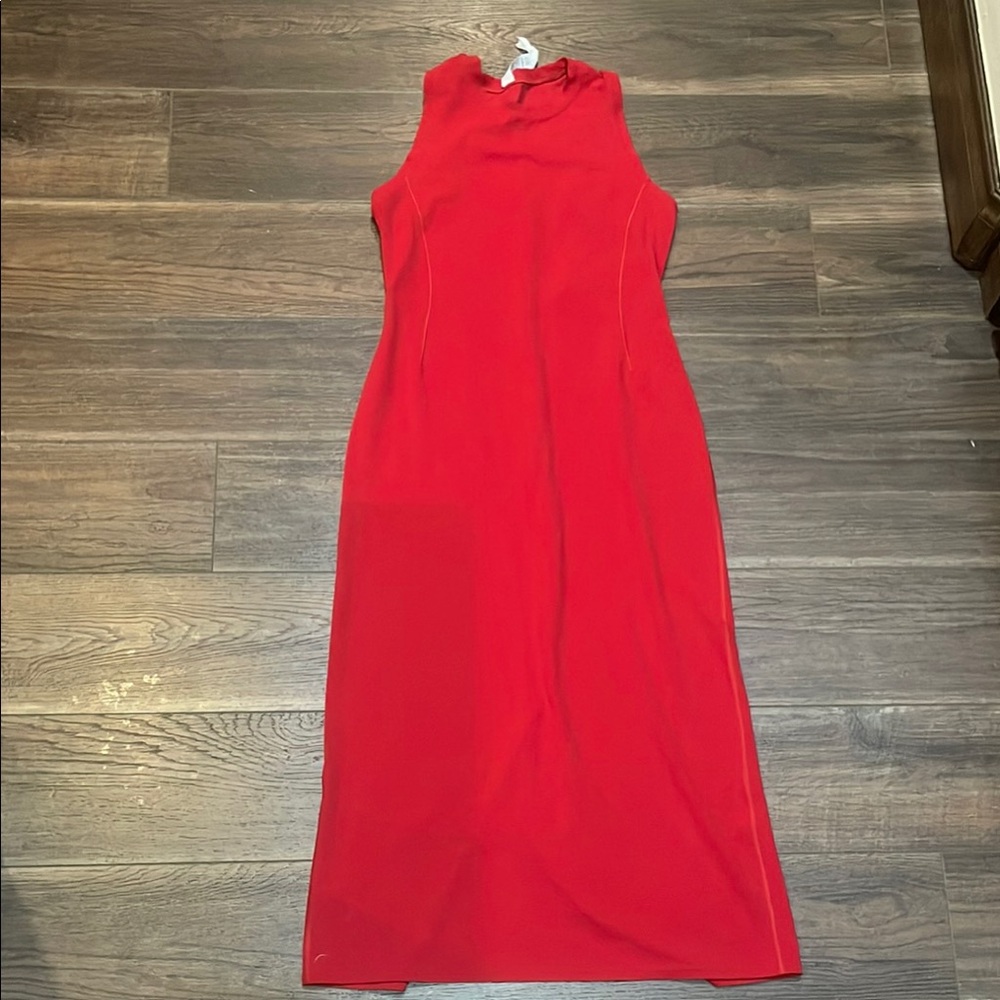 Lululemon Athletica Vibrant Red Midi Dress